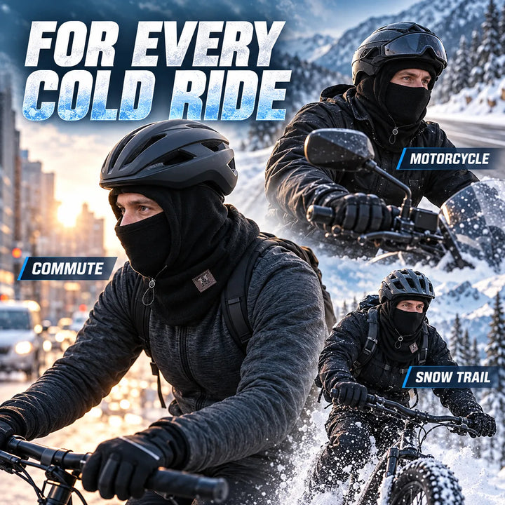 Windproof Winter Cycling Balaclava | 3-in-1 Thermal Face Mask for Helmets