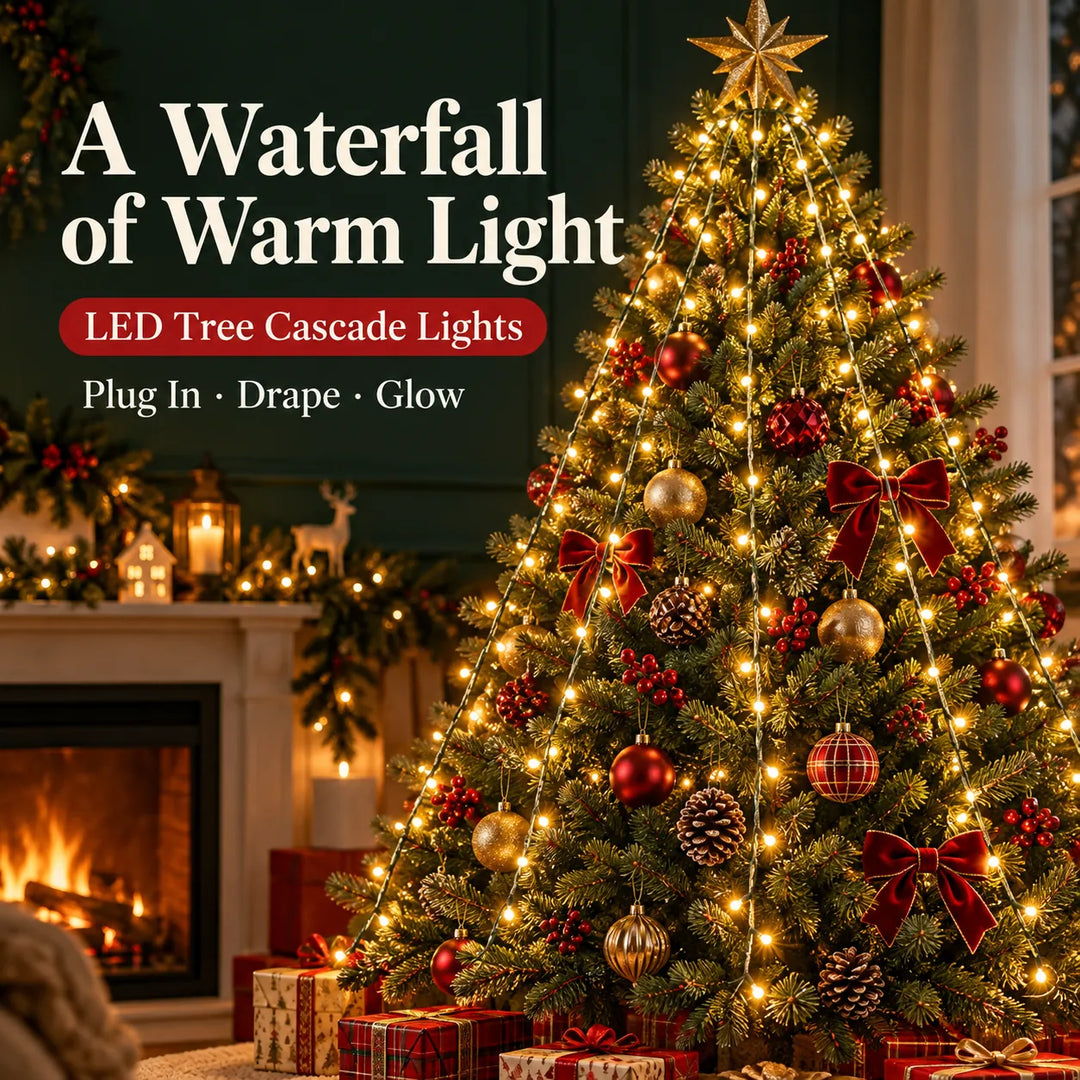 Velloraco lxa291 led christmas tree waterfall lights image 1