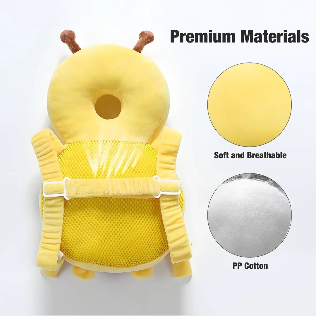 Soft breathable materials of the bee backpack cushion