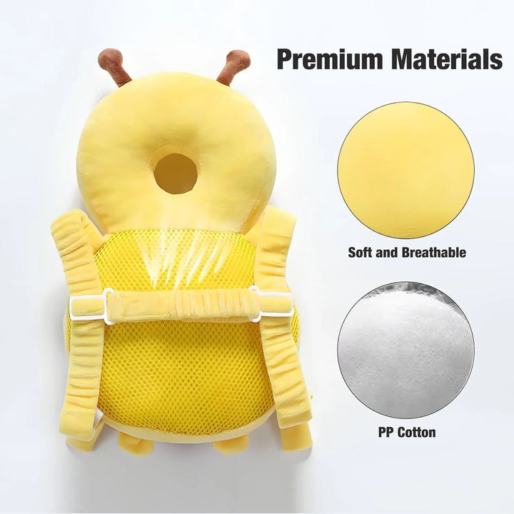 Soft breathable materials of the bee backpack cushion