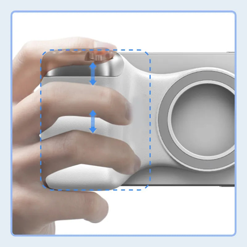 Magnetic Phone Camera Grip with Fill Light – Ergonomic Photo Grip