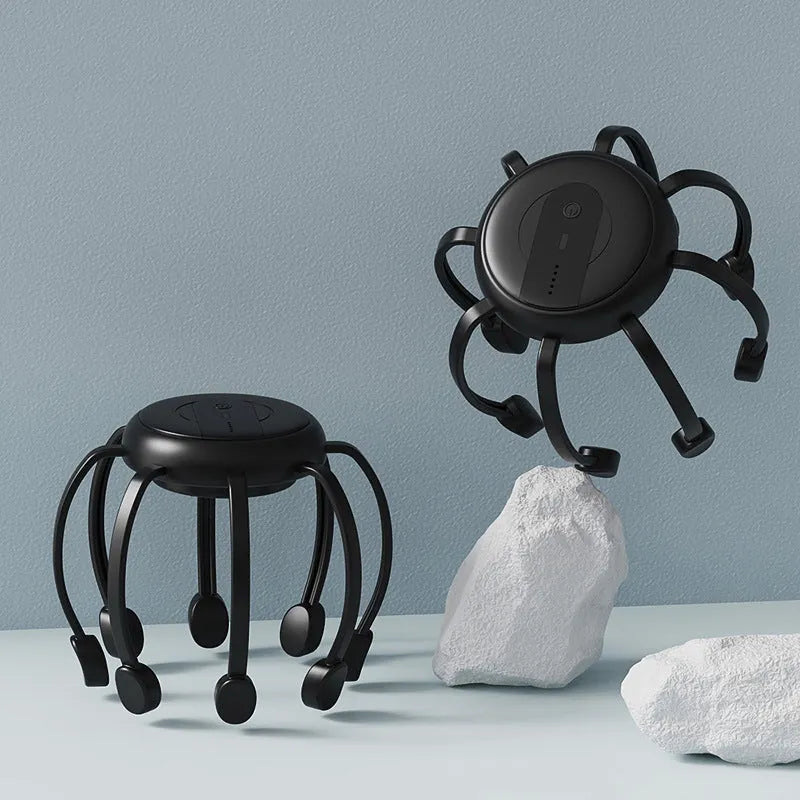 8-Tip Octopus Head Massager – Deep Scalp Relief Anywhere