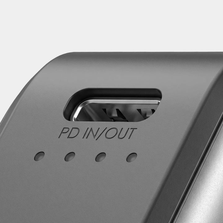 4-in-1 Power Bank with Built-In Cable, Watch Pad &amp; Wall Plug