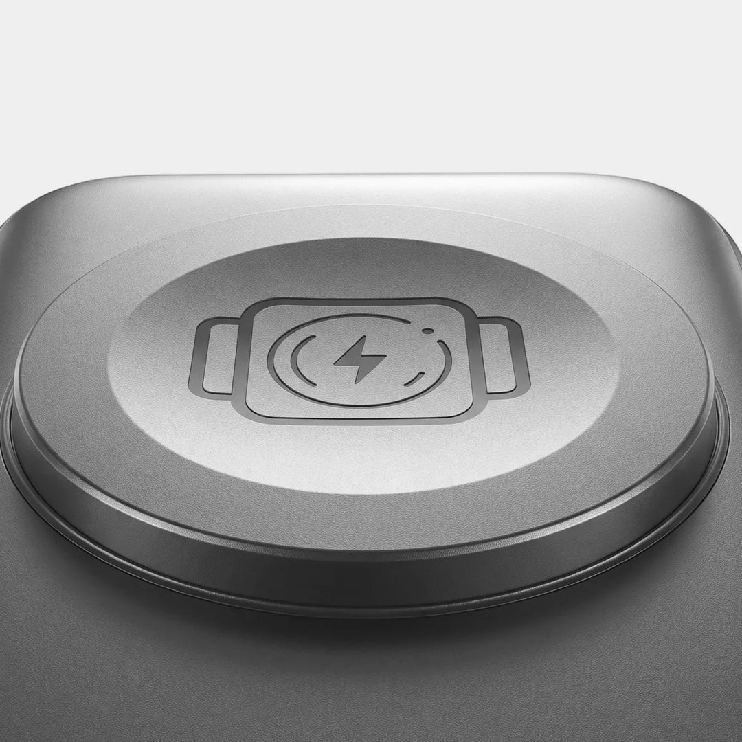 4-in-1 Power Bank with Built-In Cable, Watch Pad &amp; Wall Plug
