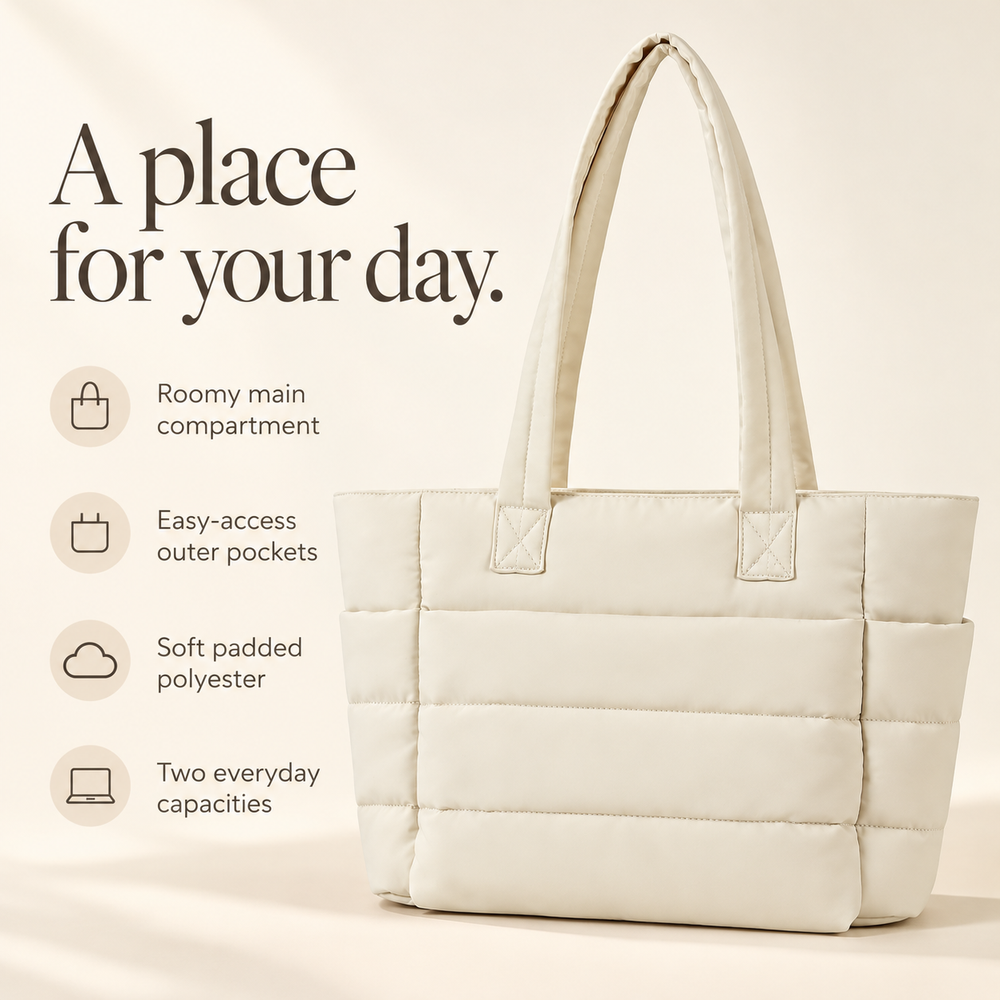 LXA375 puffer tote product image 2