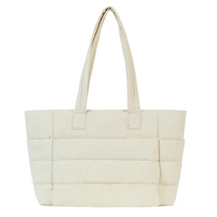 Cream puffer tote