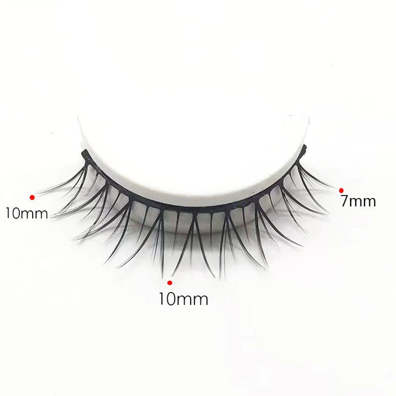 Reusable Self-Adhesive False Eyelashes – No Glue, 3 Pairs &amp; Adhesive Revival Pen