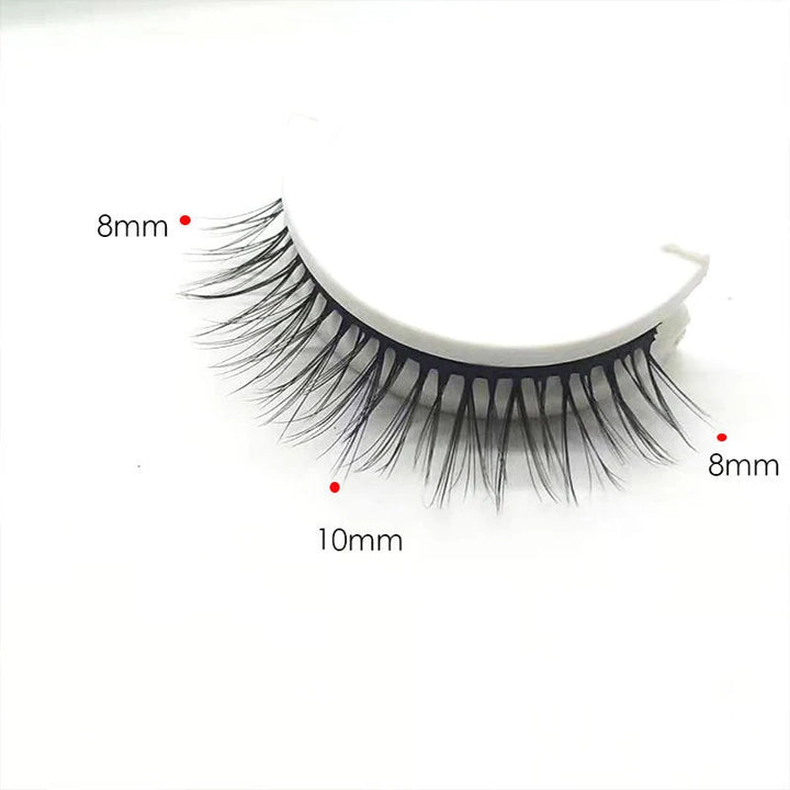 Reusable Self-Adhesive False Eyelashes – No Glue, 3 Pairs &amp; Adhesive Revival Pen