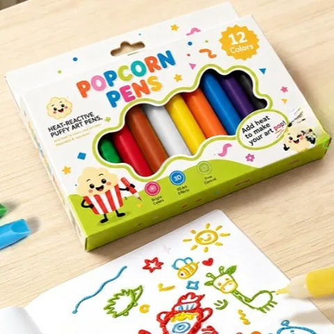 3D Puff-Up Art Pens – Turn Flat Drawings Into Touchable Art
