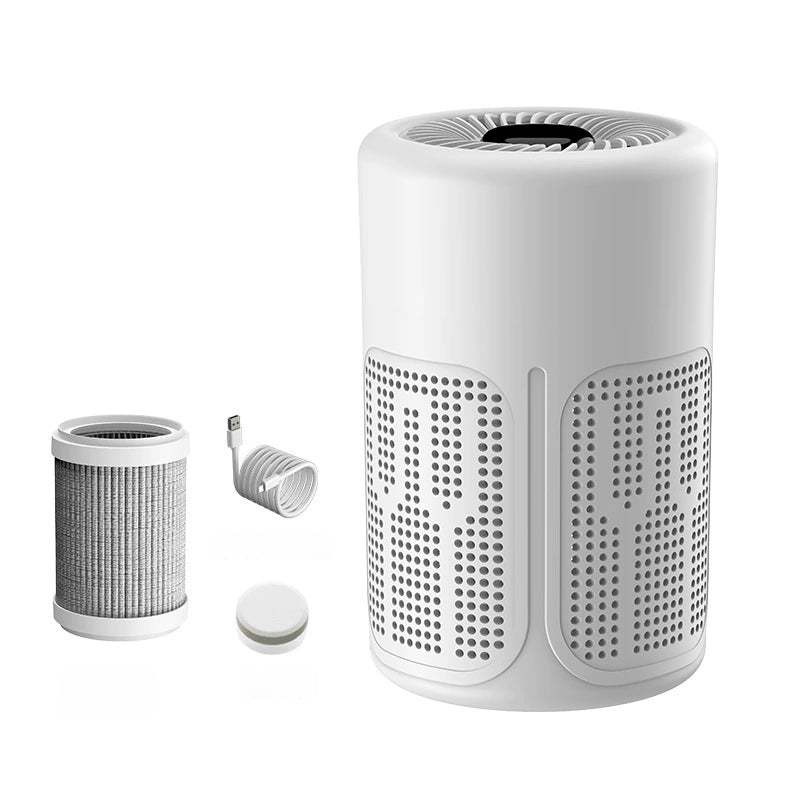 HEPA Air Purifier w/ Filter &amp; Aroma Pad – Odor Free, Sleep-Friendly
