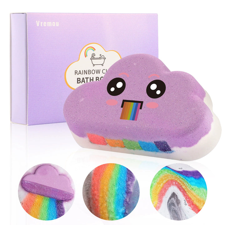 Kids Rainbow Bubble Bath Bombs – Moisturizing, Handmade