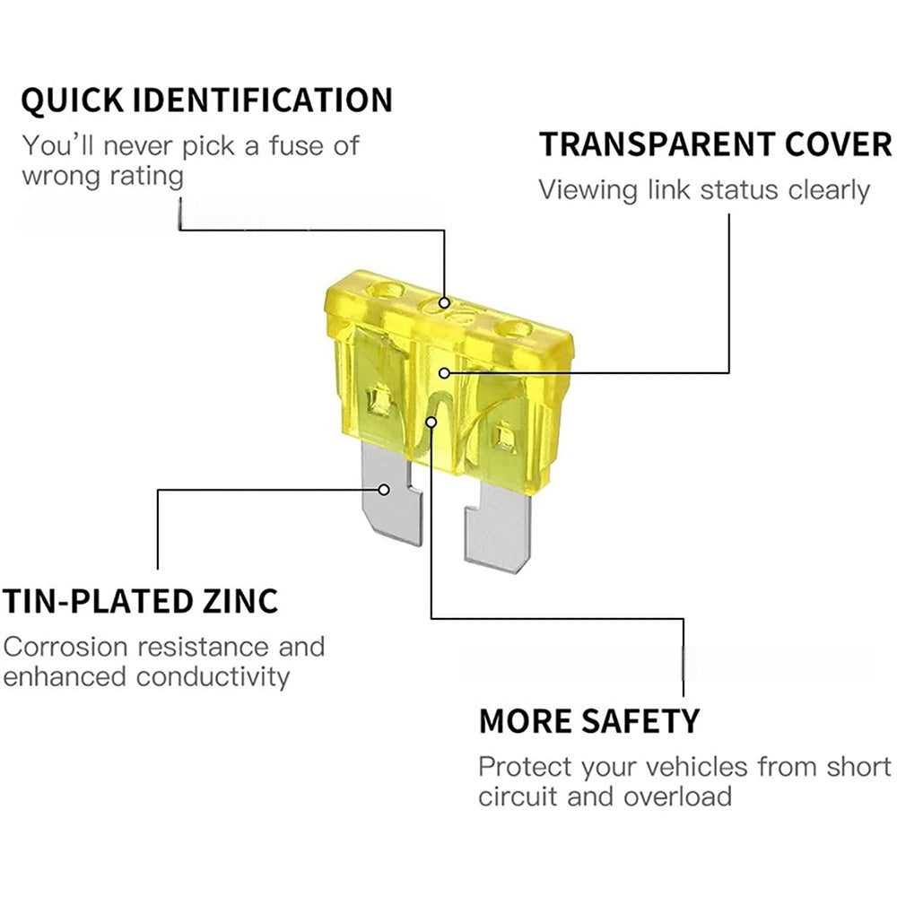 Velloraco Comprehensive 300-Piece Automotive Blade Fuse Set