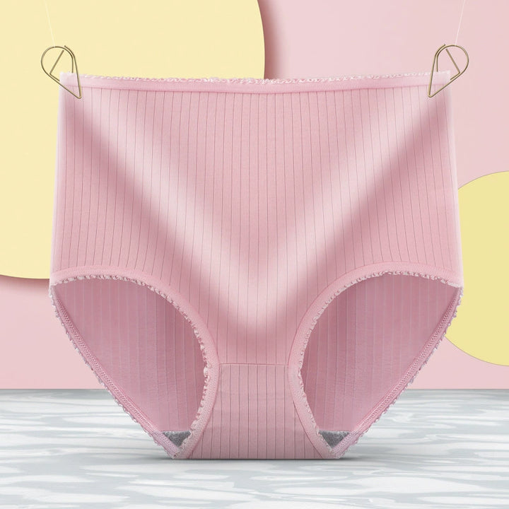 Buy 3 Get 3 Free Pack Plus-Size High-Waist Seamless-Trim Panties for Everyday Ease