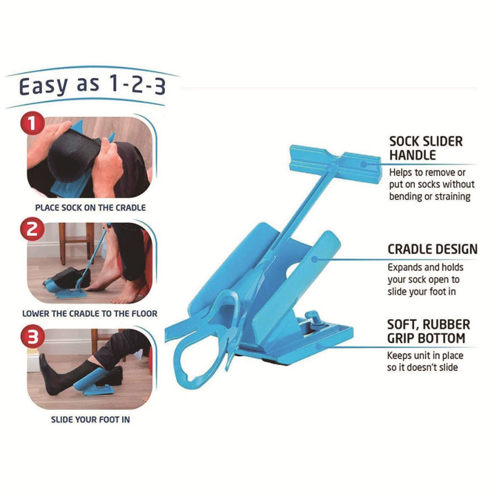 Velloraco Sock Aid Kit with Dressing Stick, No Bending Needed