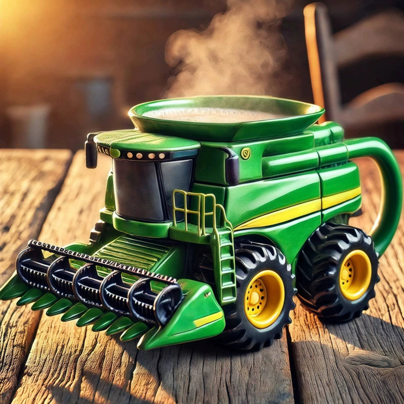 Vintage Tractor-Shaped Coffee Mug – 11 oz Retro Farm Cup