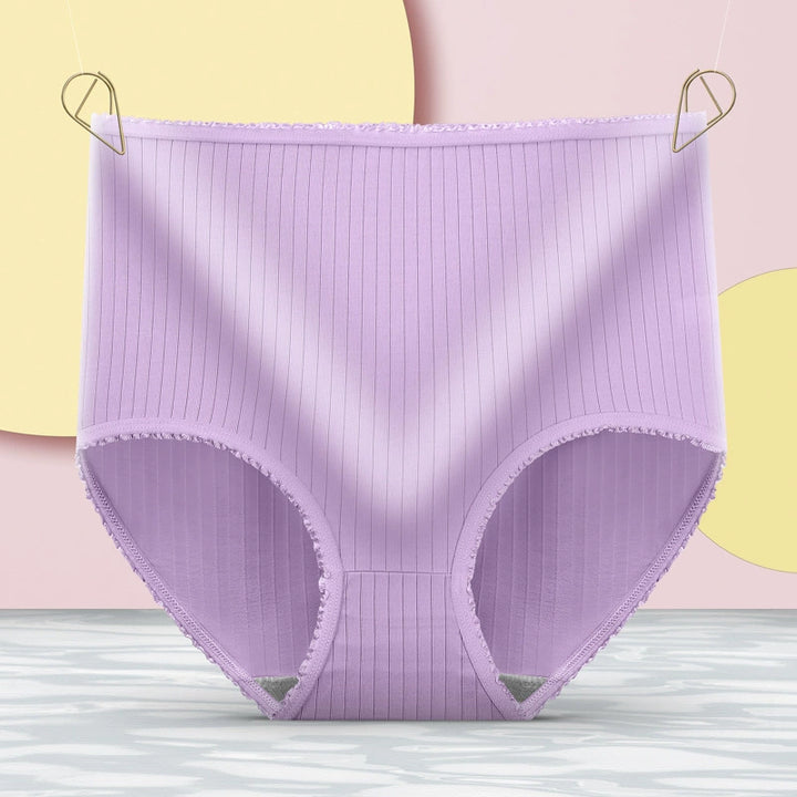 Buy 3 Get 3 Free Pack Plus-Size High-Waist Seamless-Trim Panties for Everyday Ease