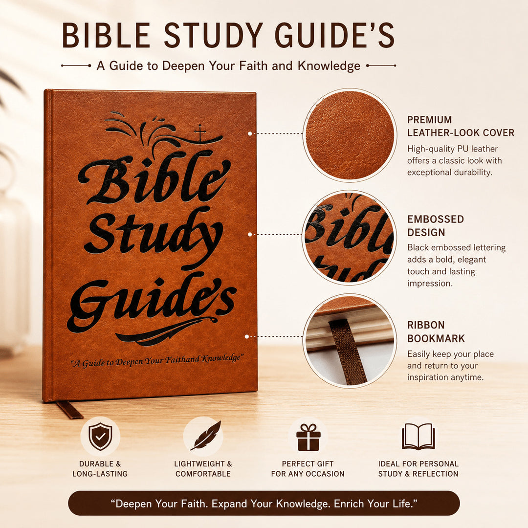 A5 Bible Study Journal — Daily Devotional &amp; Prayer Guide