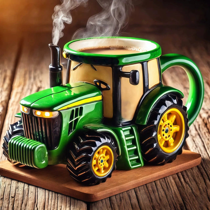 Vintage Tractor-Shaped Coffee Mug – 11 oz Retro Farm Cup