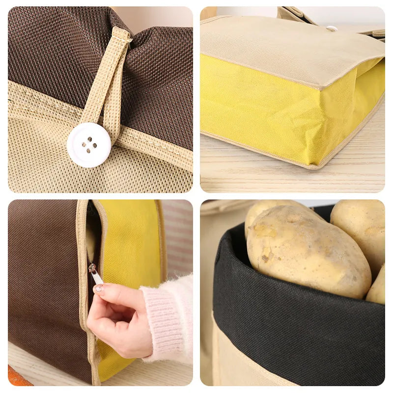 Non-Woven Produce Storage Bag – Blocks Light to Stop Sprouting