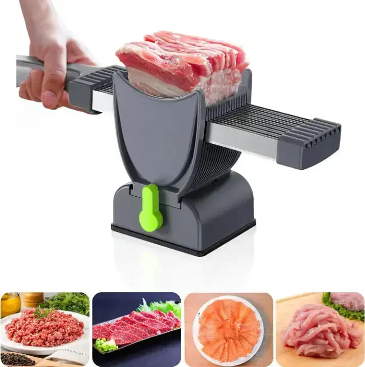 Precise 17-blade meat slicer – uniform professional slices