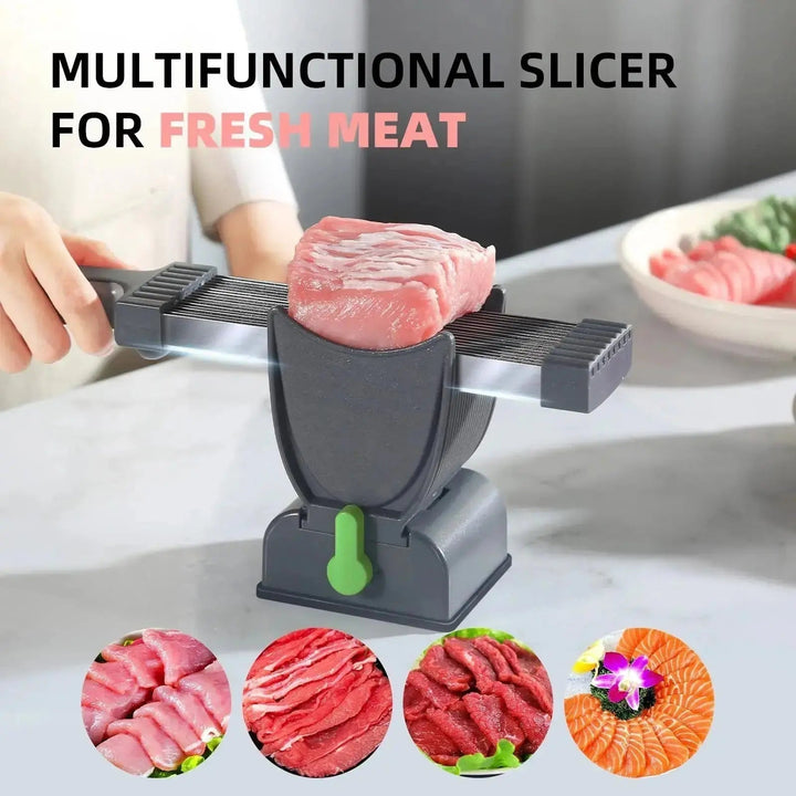 Precise 17-blade meat slicer – uniform professional slices