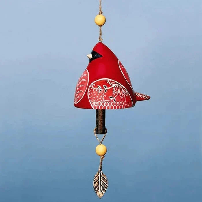 100% Hand-Painted Bird Wind Chime for Porch, Garden and Window