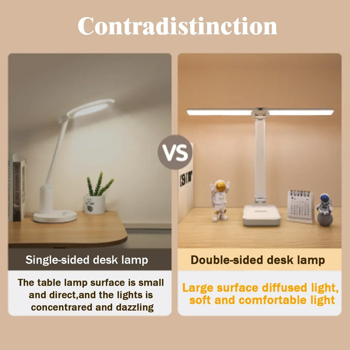 LumiFold | LED Desk Lamp | 3 Brightness Levels &amp; Touch Control | USB Rechargeable &amp; Foldable