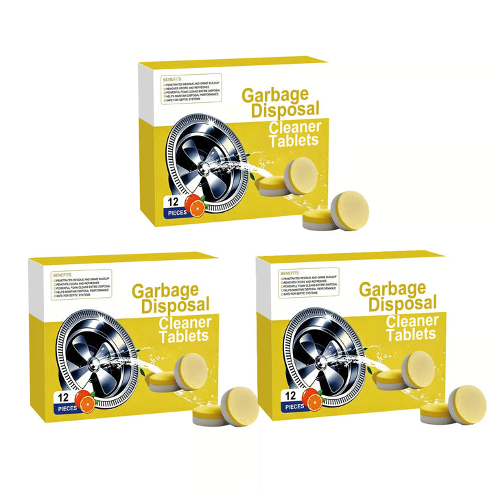 Citrus Disposal Cleaner Tablets for Kitchen Sink Drain Odor Removal
