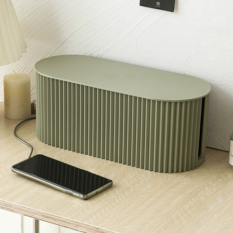 Elegant Cable Organiser Box – Minimalist Cable Storage in Soft Macaron Colours