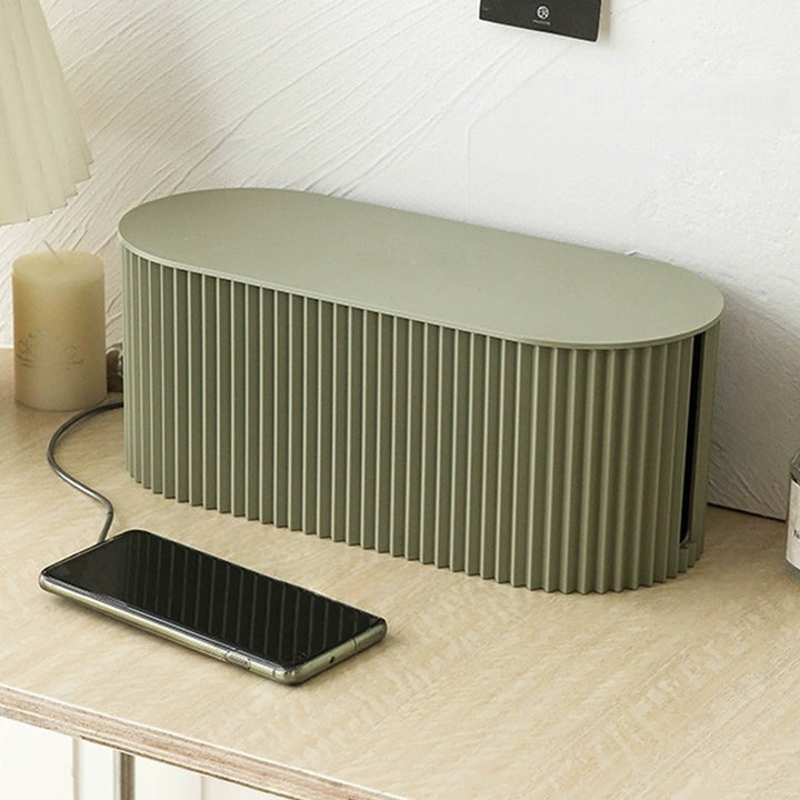 Elegant Cable Organiser Box – Minimalist Cable Storage in Soft Macaron Colours
