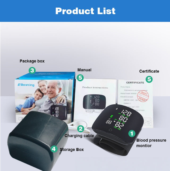 Wrist Blood Pressure Monitor | Effortless Daily Tracking