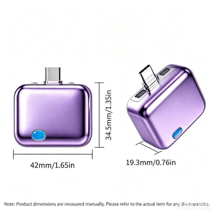Type-C to Type-C Auto Stop Charger Adapter for Phones &amp; Gadgets