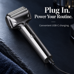 Rechargeable Foil Electric Shaver with IPX6 Waterproof &amp; Magnetic Head