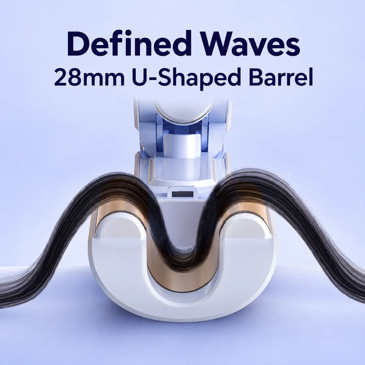 28mm Hair Crimper &amp; Curling Wand with Ionic Technology