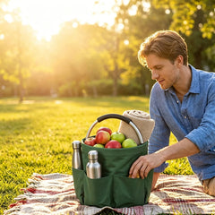 Foldable Storage Basket - Collapsible Multi-Purpose Organizer: Ready for time outdoors