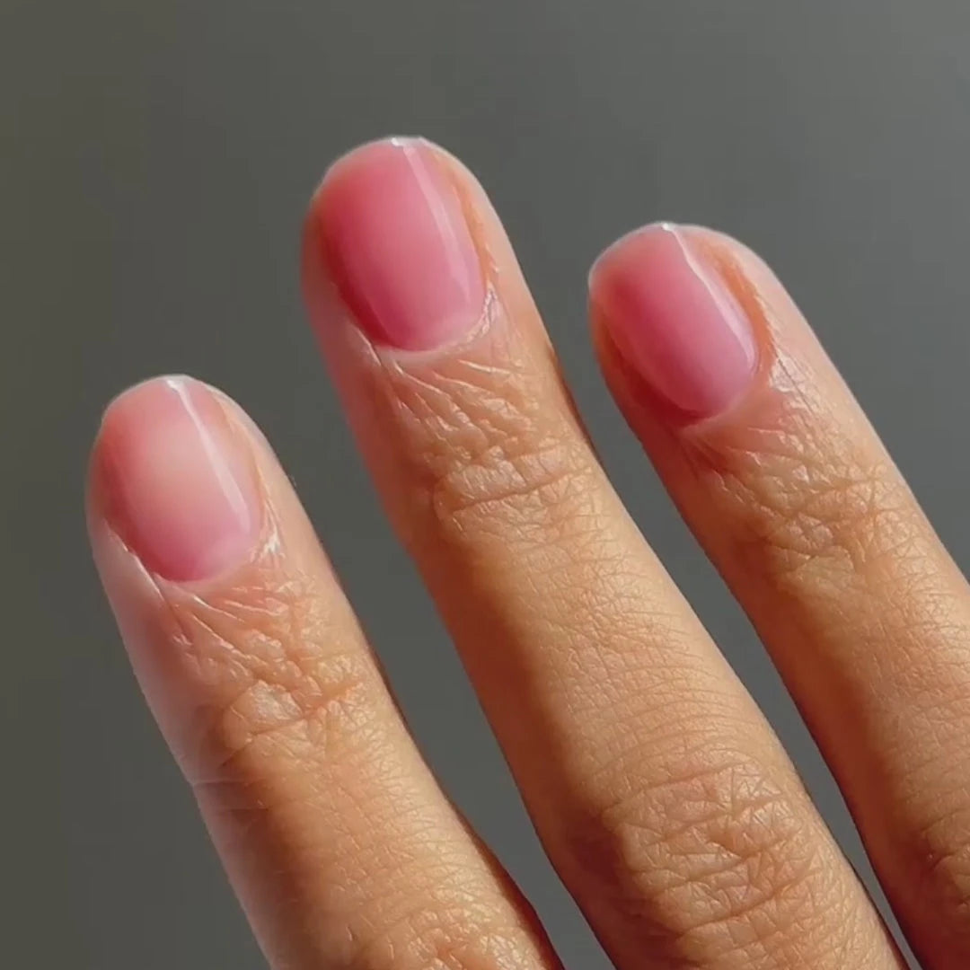 Active Nail Polish - Raspberry Glow &amp; Powder Pink Blur: See Raspberry on nails