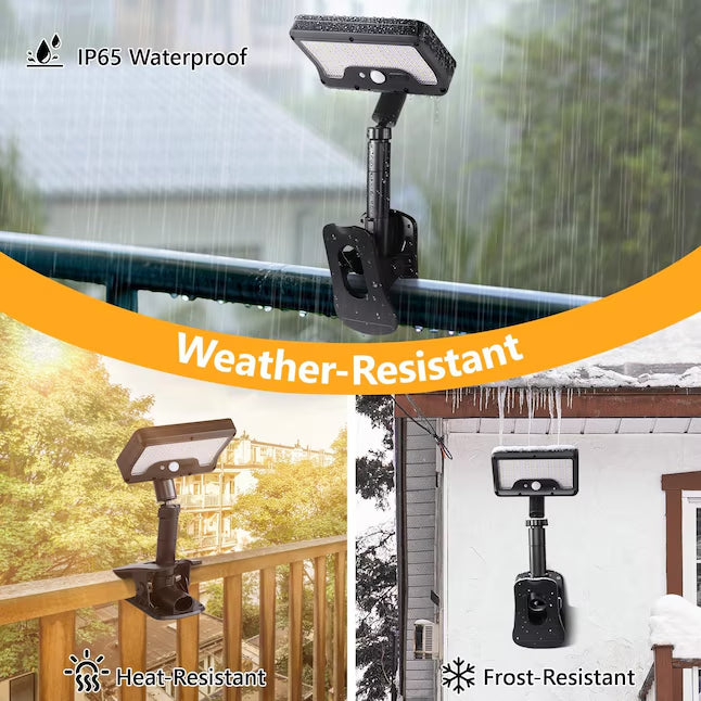 Solar Motion Sensor Lights - Easy Clip-On Outdoor Security Lighting