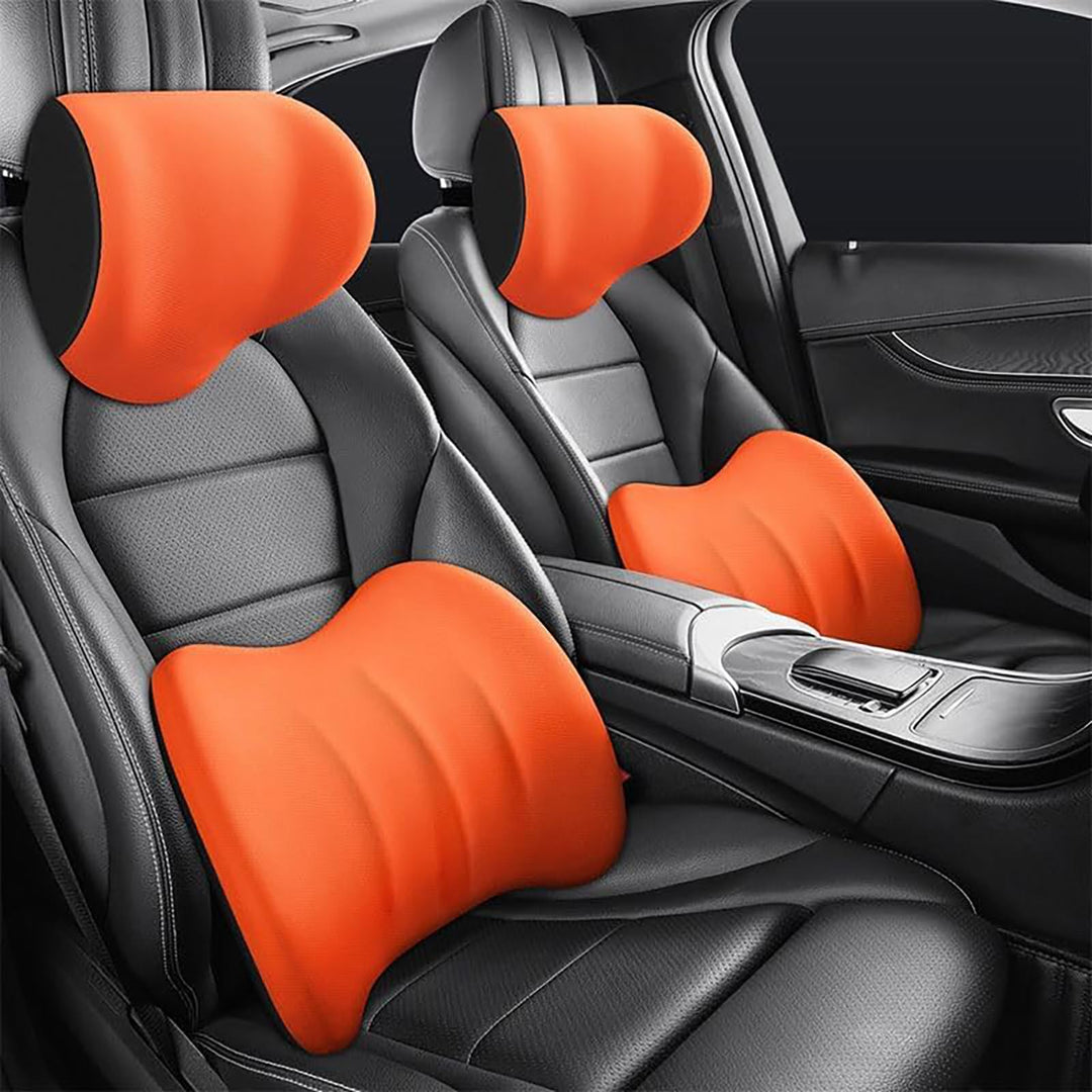 Car Headrest &amp; Lumbar Support Cushion-Erase Your Driving Pain