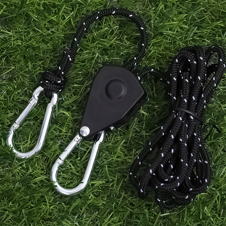Tent Windproof Pulley Rope System, Outdoor Guy Line with Rope Included