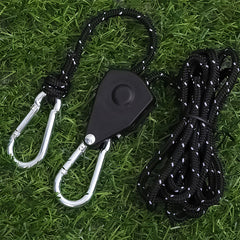 Tent Windproof Pulley Rope System, Outdoor Guy Line with Rope Included