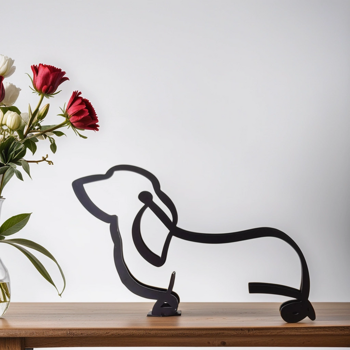 Abstract Dog Sculptures - CanineArt - Basset hound