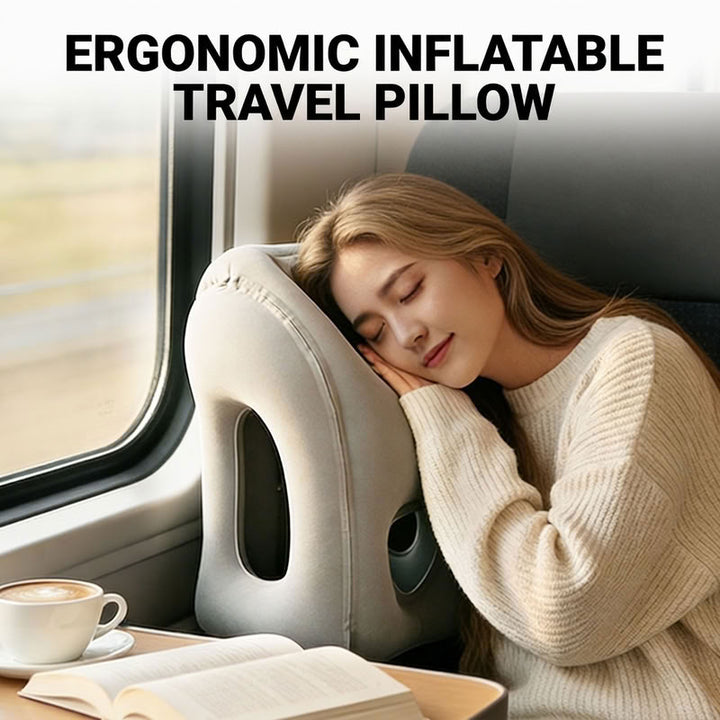 Inflatable Forward-Leaning Travel Pillow