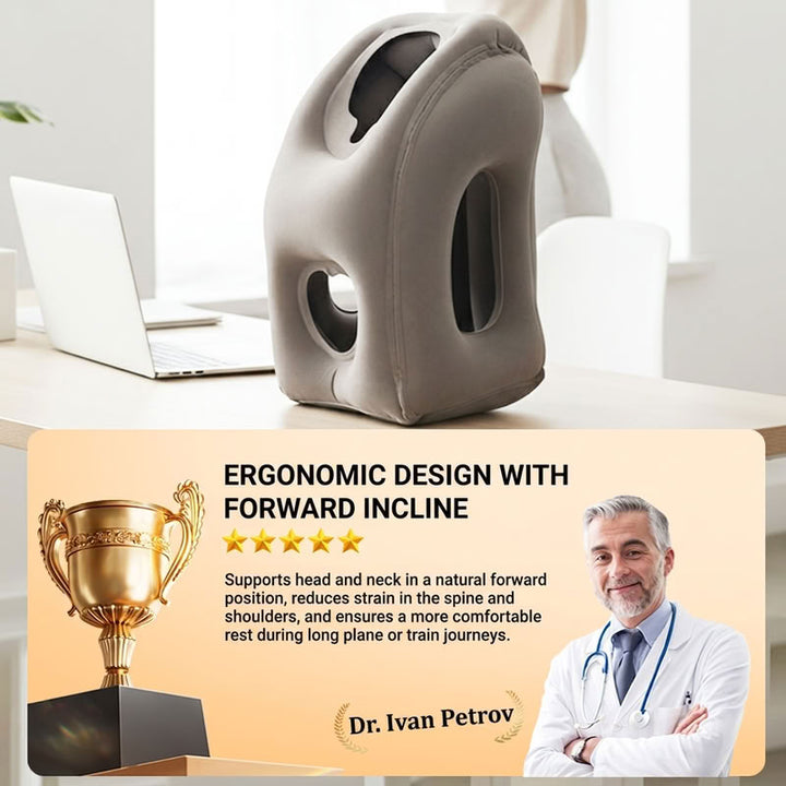 Inflatable Forward-Leaning Travel Pillow