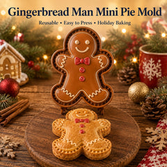 9-Design Christmas Mini Pie Mold Collection – Reusable Embossed Molds