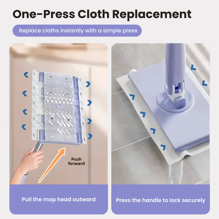 Mini Mop for Tight Spaces – Hands-Free Cloth Cleaning Tool