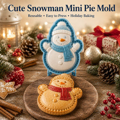 9-Design Christmas Mini Pie Mold Collection – Reusable Embossed Molds