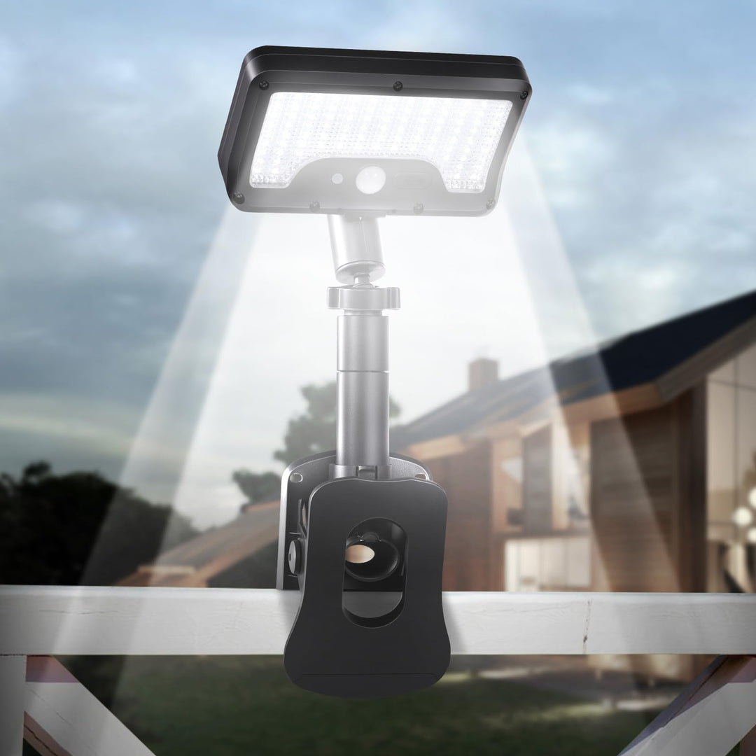 Solar Motion Sensor Lights - Easy Clip-On Outdoor Security Lighting