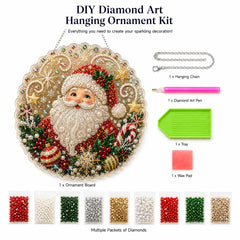 Christmas Pearl Diamond Art Suncatcher Kit – DIY Sparkling Ornament