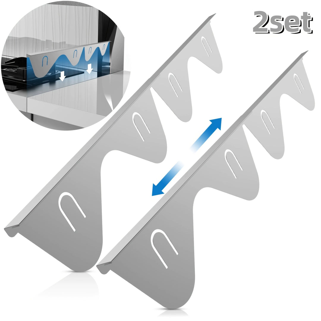 2-Pack Stainless Steel Stove Gap Covers for a Seamless Look