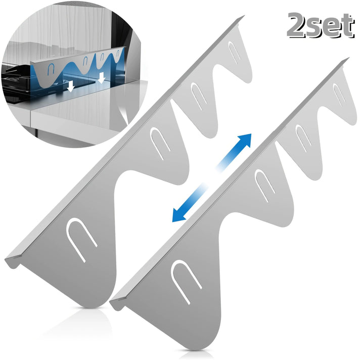 2-Pack Stainless Steel Stove Gap Covers for a Seamless Look